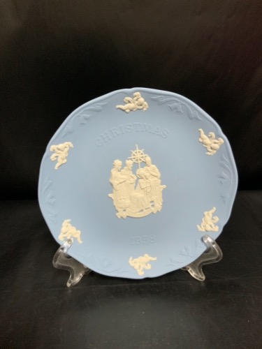 웨지우드 제스퍼웨어 크리스마스 플레이트 Wedgwood Jasperware Christmas Plate 1998