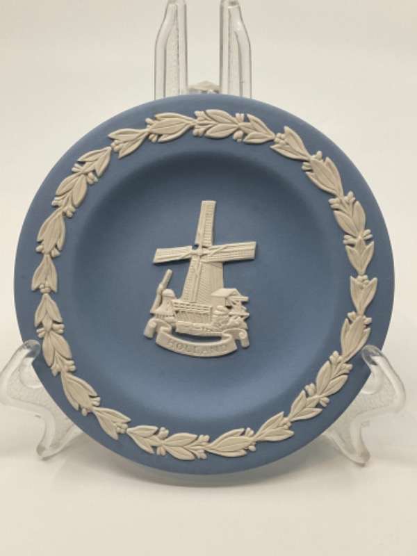 웨지우드 라벤더 제스퍼웨어 &quot;Holland&quot; 민트 디쉬 Wedgwood Lavender Jasperware &quot;Holland&quot; Mint Dish circa 1960