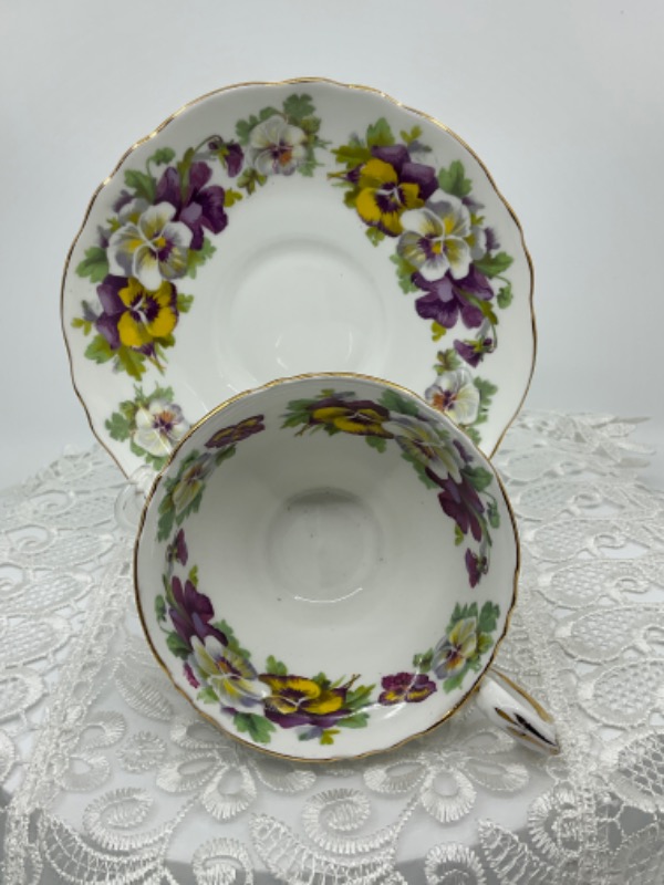 크라운 스테포셔 컵 &amp; 소서 Crown Staffordshire Cup &amp; Saucer circa 1920