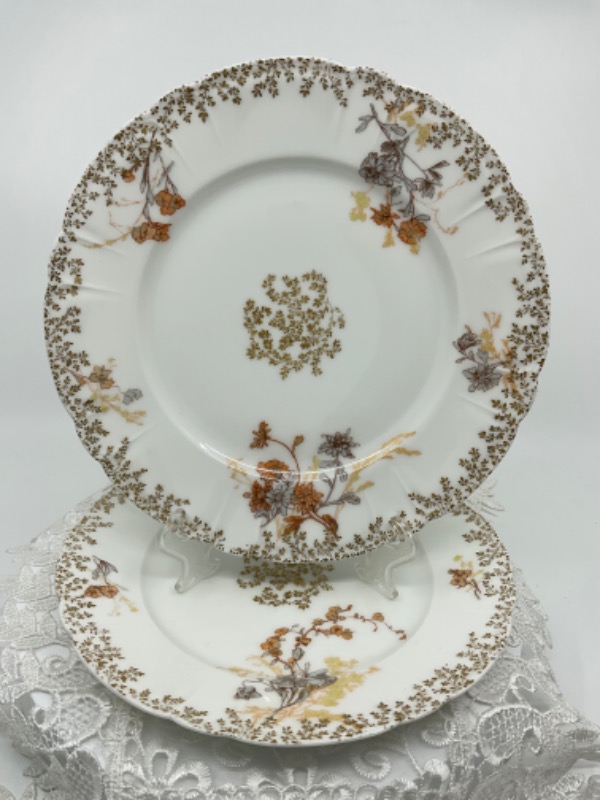 하빌랜드 리모지 런치 플레이트 Haviland Limoges Lunch Plate circa 1880