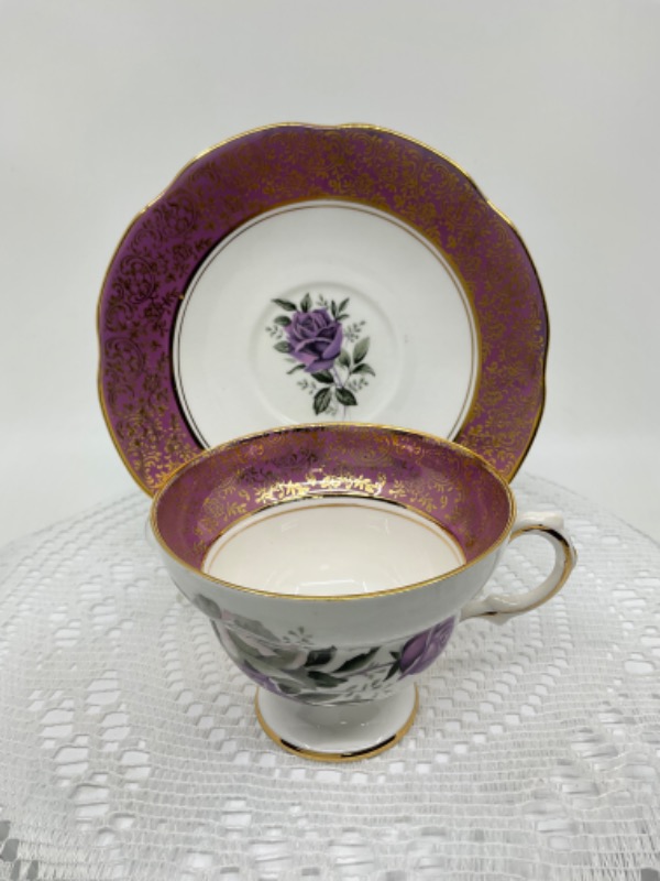 로지나 컵 &amp; 소서 Rosina Cup &amp; Saucer circa 1950