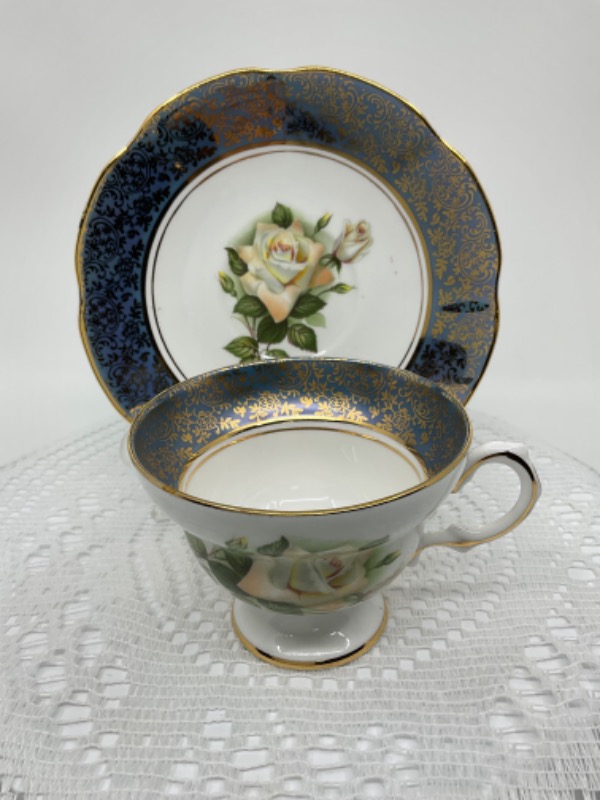 로지나 컵 &amp; 소서 Rosina Cup &amp; Saucer circa 1950