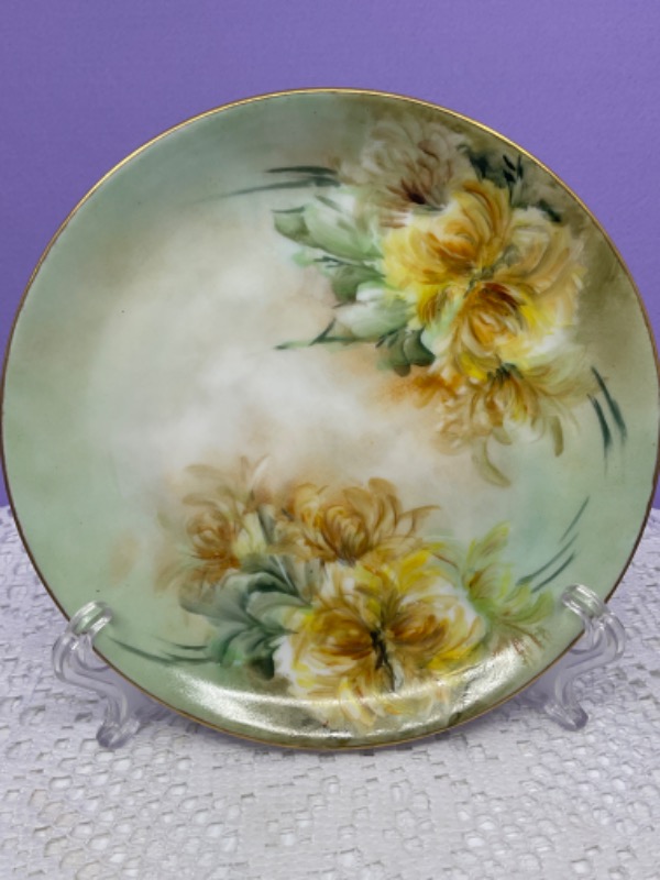 Hutschenreuther 핸드페인트 플레이트 Hutschenreuther Hand Painted Plate circa 1900