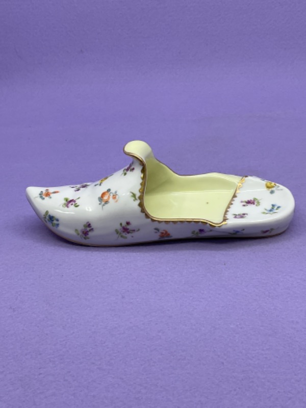 Klemm 드레스덴 핸드페인트 슈즈 Klemm Dresden Hand Painted Shoe circa 1900