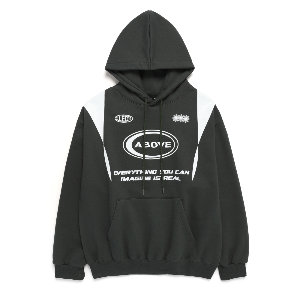 【ILLEDIT】ABOVE LOGO HOODIE HOODIE - ILLEDIT 일레딧 공식 온라인 스토어