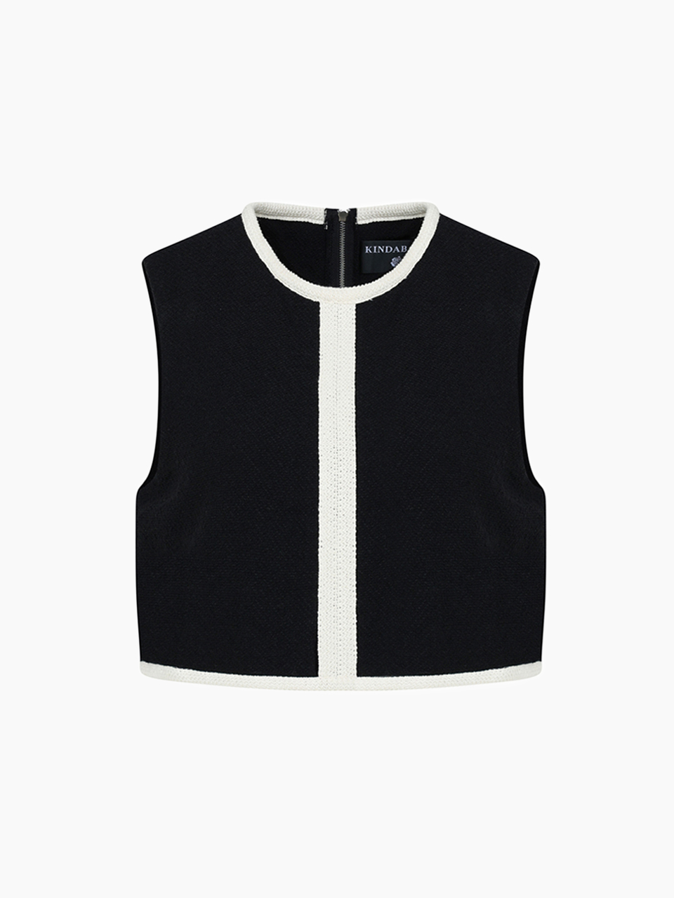 line classic boucle tweed vest top