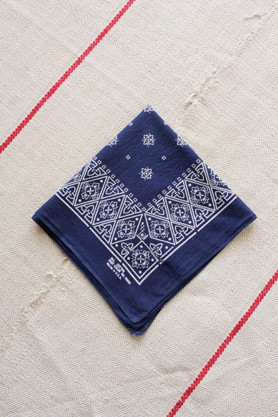 1960s Vintage Bandana, Fast Color Cotton