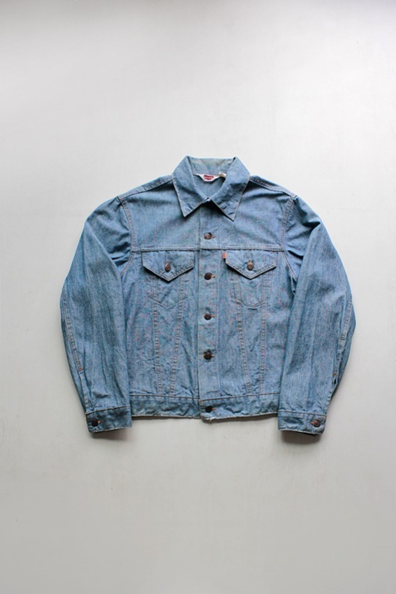 [Type3, Orange Tab] 1970s  levis Chambray Cotton Trucker Jacket  (L)