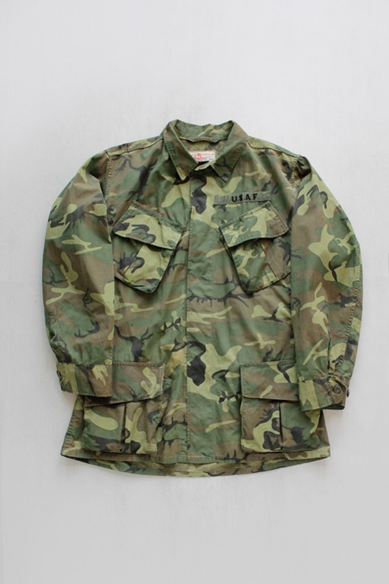 [Non-Ripstop] 60&#039;s POPLIN Cotton, ERDL Camo Jungle Fatigue JK (M-R)