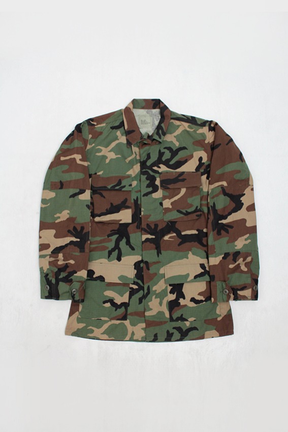 90&#039;s BDU Woodland Jacket (S-X Long)