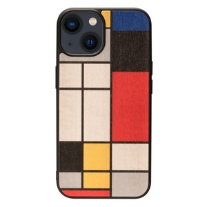 iPhone 14 Pro Max Pro Max Wood Case Mondrian Wood