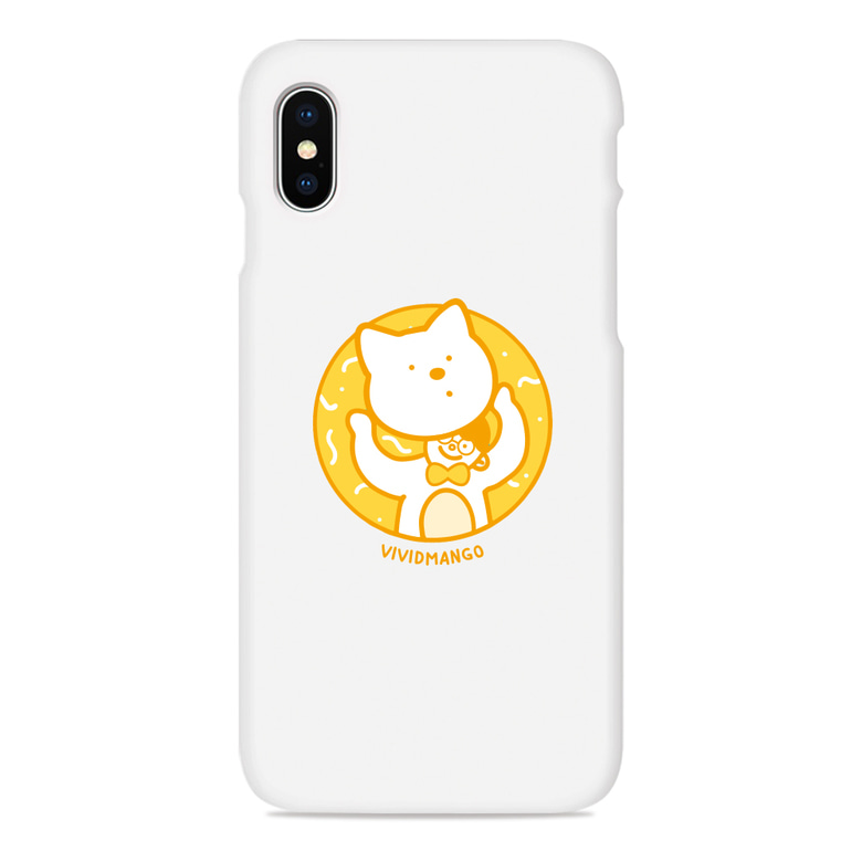 고양이 인형탈(노랑) 폰케이스