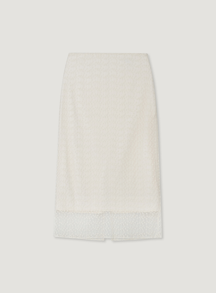 ROSY LACE SKIRT_NATURAL