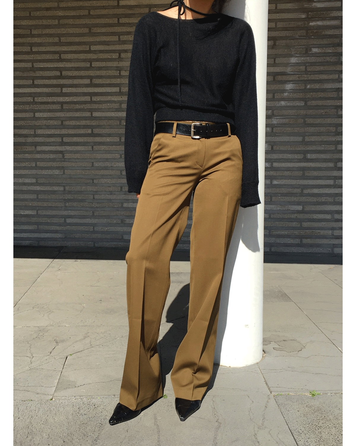 [TODAY DELIVERY] MARKEDLY PICK!) PREPPY STRAIGHT PANTS (CAMEL)