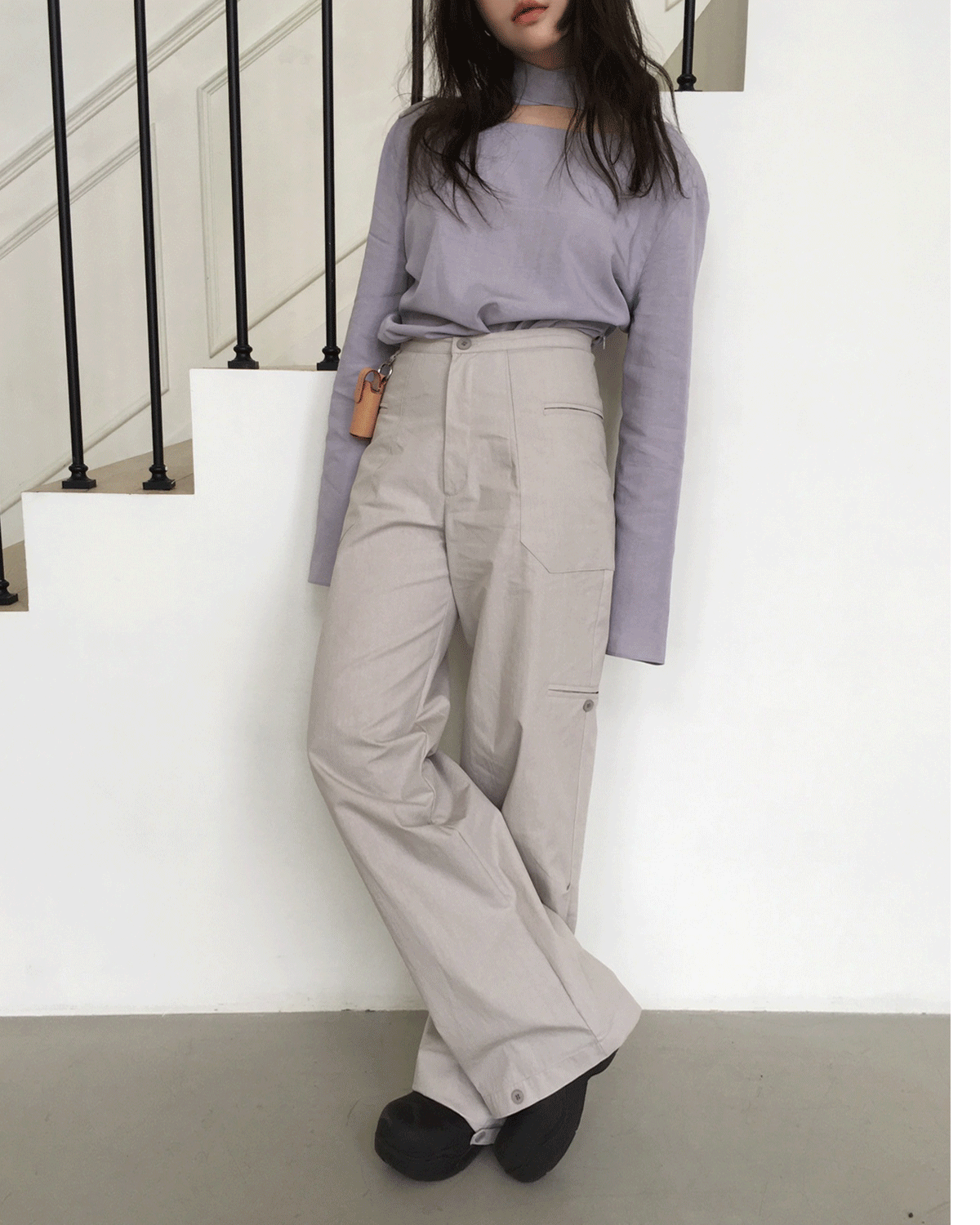[TODAY DELIVERY] MARKEDLY PICK!) LIP POCKET TWO WAY PANTS (2COLOR)