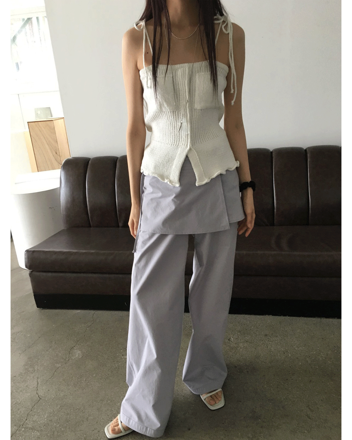 MARKEDLY PICK!*) FLARE KNIT SLEEVELESS (3COLOR)