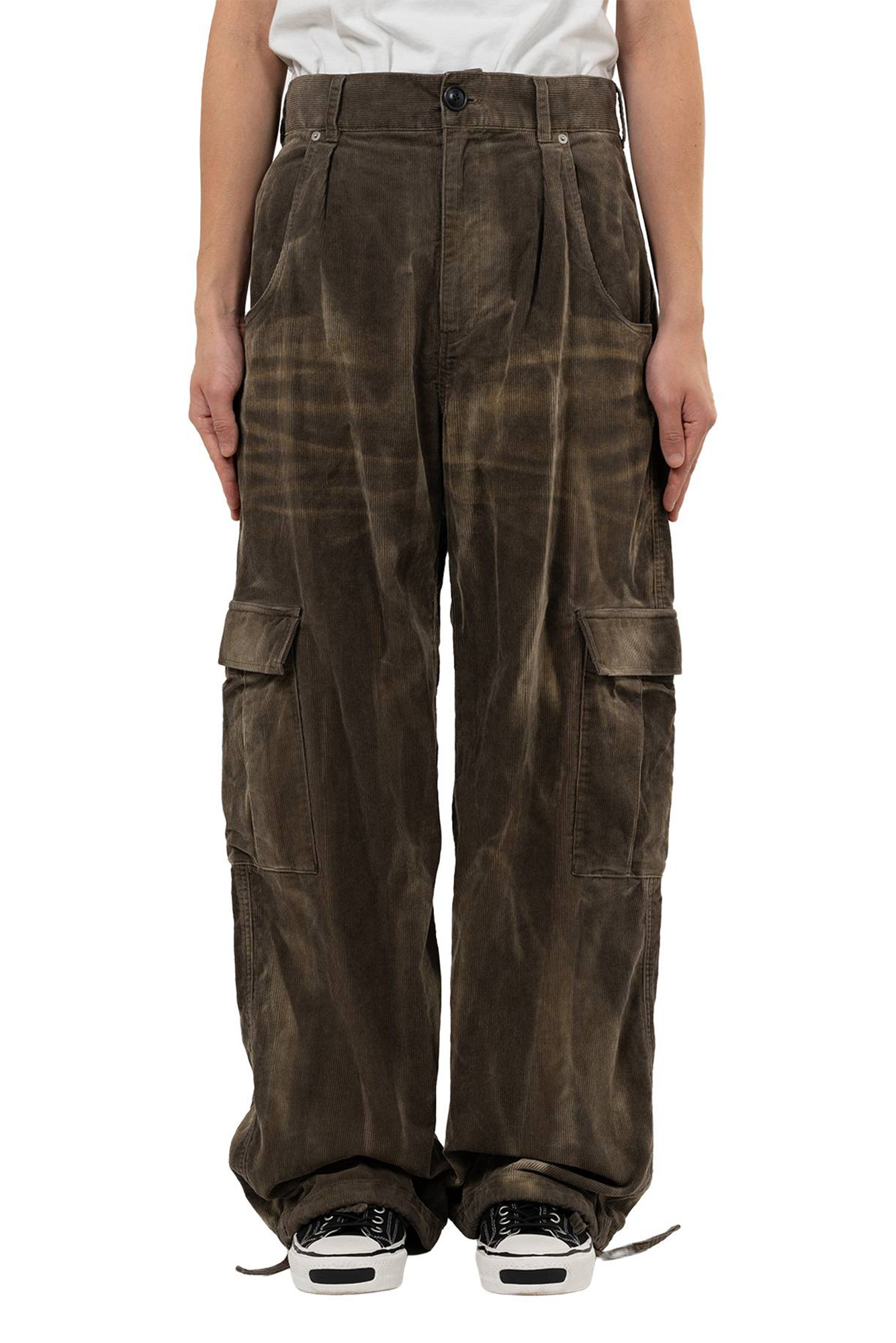 KAMIYA Sun-Faded Corduroy Fatigue Pants 