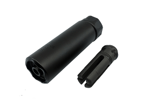 [OMG] SOCOM Mini 2 Silencer &amp; 4P Flash Hider (BK)(14mm CCW) 세트