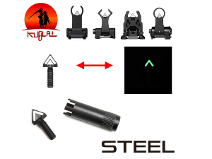 Triangle Luminous front Sight Post / Steel