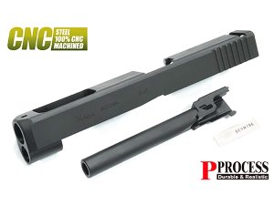 가더 CNC Steel Slide/Barrel kit for MARUI G17 Gen4 (G34 Gen4 Standard/Black)