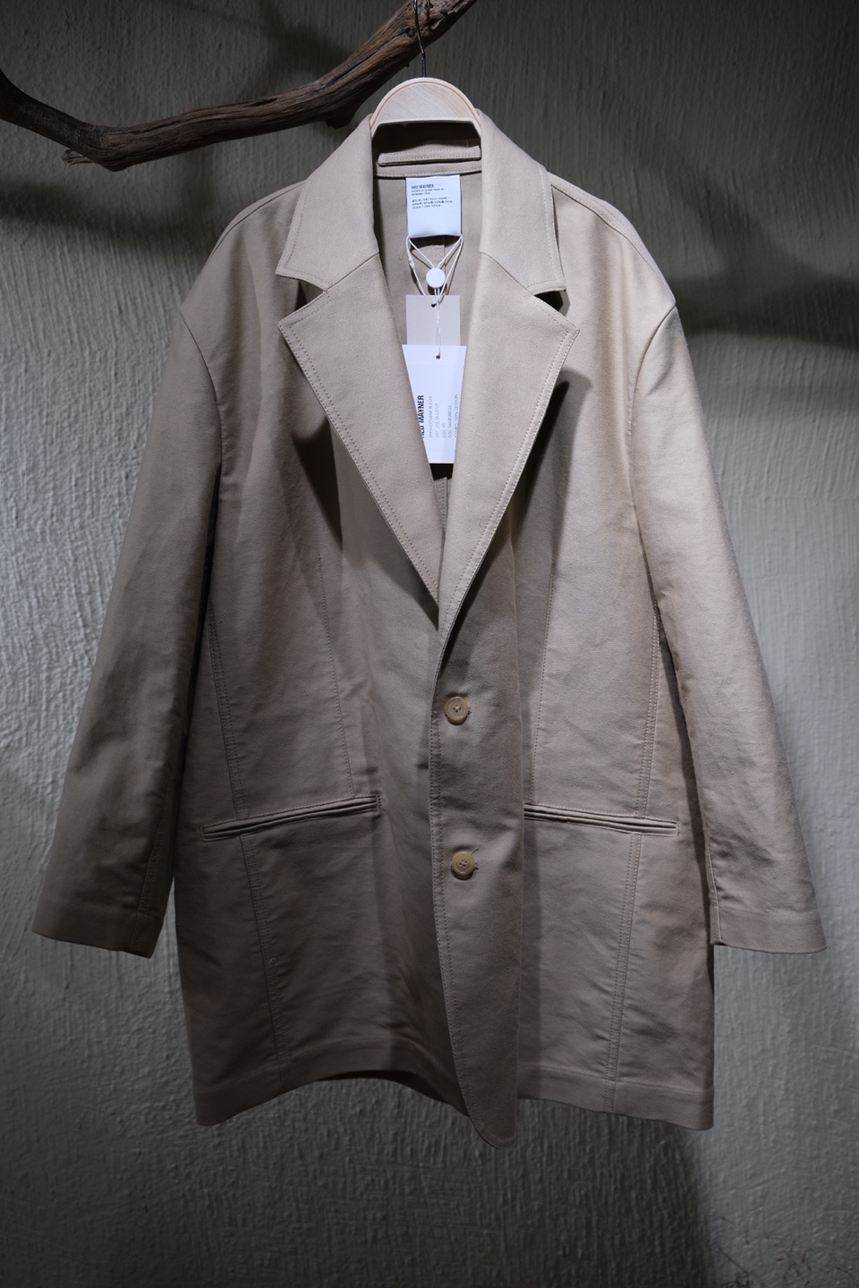 헤드 메이너 Hed Mayner SINGLE BREASTED JACKET - Beige