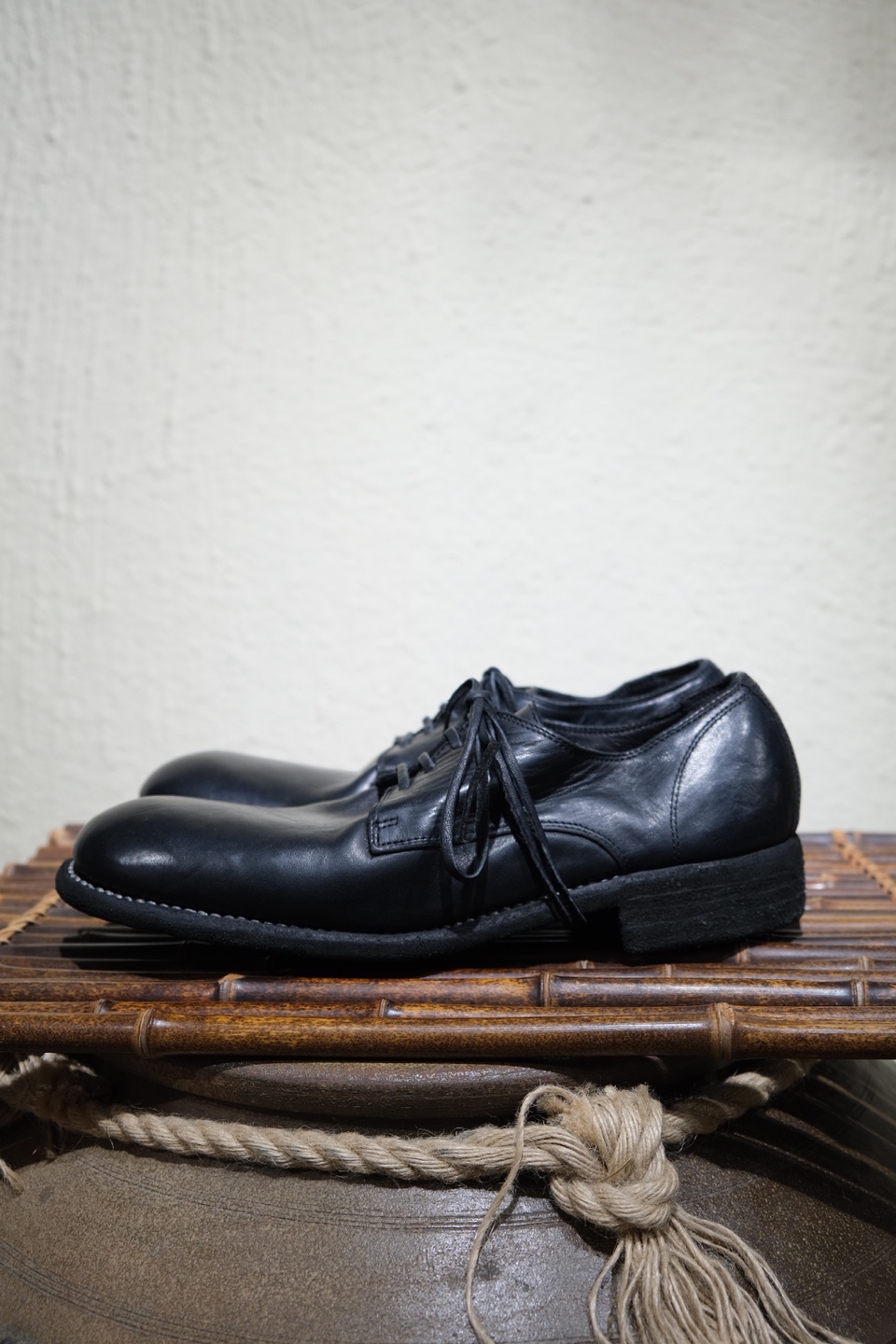 구이디 GUIDI 992X Horse Full Grain Derby - Black