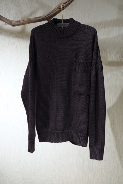 텐씨 Ten C MAGLIA COLLO ALTO CREWNECK KNIT - Brown