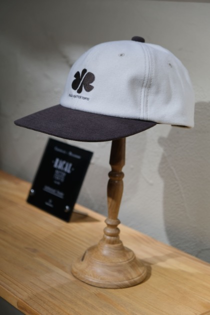 라칼 Racal Old BB Cap - Ivory x Brown