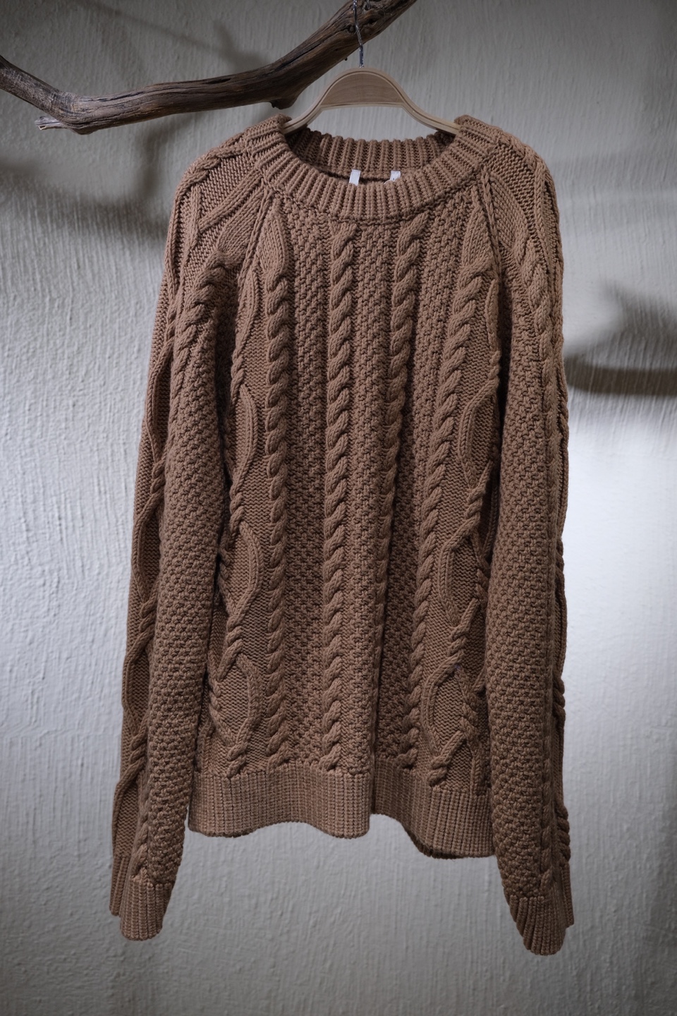 썬플라워 Sunflower - CABLE KNIT - Light Brown