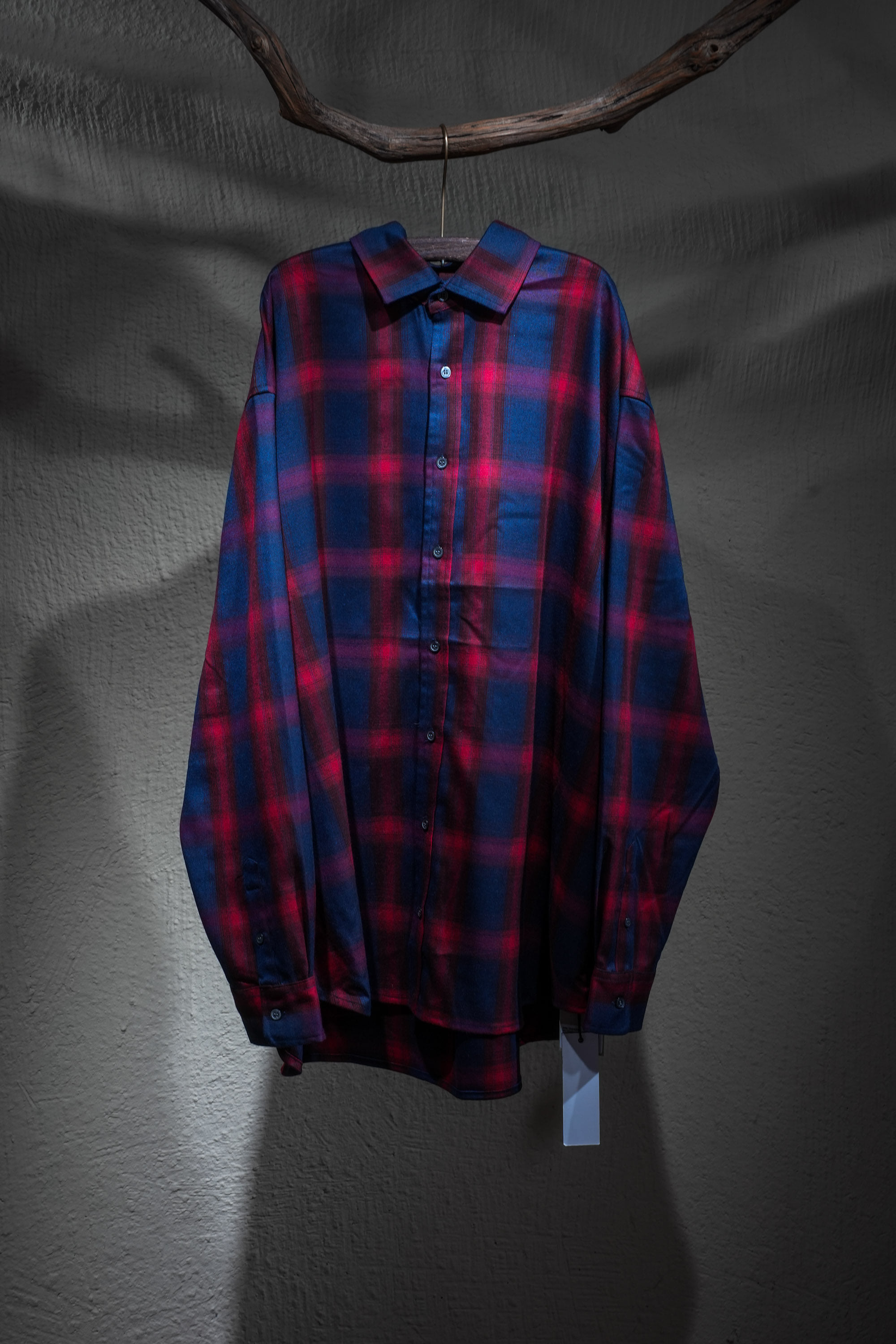 윌리 차바리아 Willy Chavarria - Big Willy Dress Shirt - Red / Navy