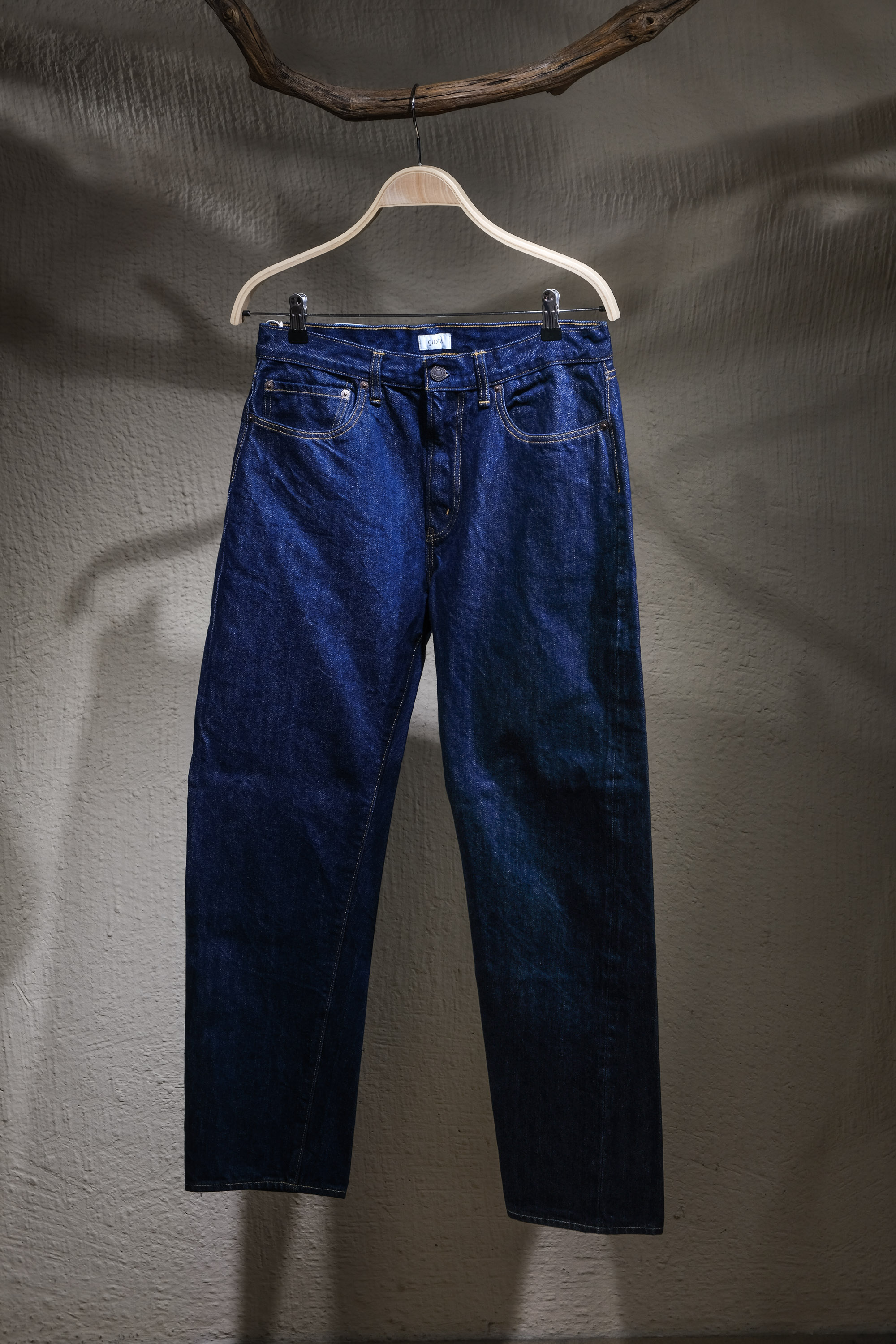 시오타 Ciota - 13.5oz Tapered Denim - Navy One Wash