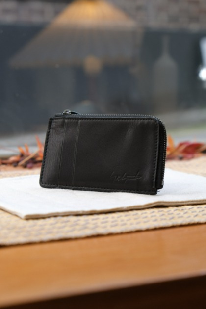 [Restock]요지 야마모토 Discord by Yohji Yamamoto -Mini Zip Card Wallet - Black