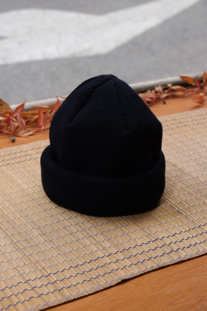 라칼 Racal Roll Knit Cap - Navy