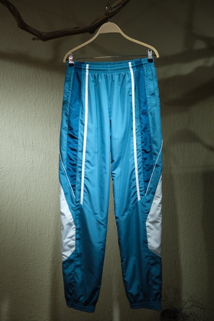 마틴 로즈 Martine Rose - PANELLED TRACK PANTS - Teal White