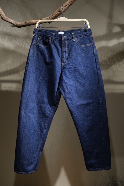 Ciota 시오타 - Genuine Indigo Subin Cotton 13.5oz Wide Tapered Denim -  Navy One Wash