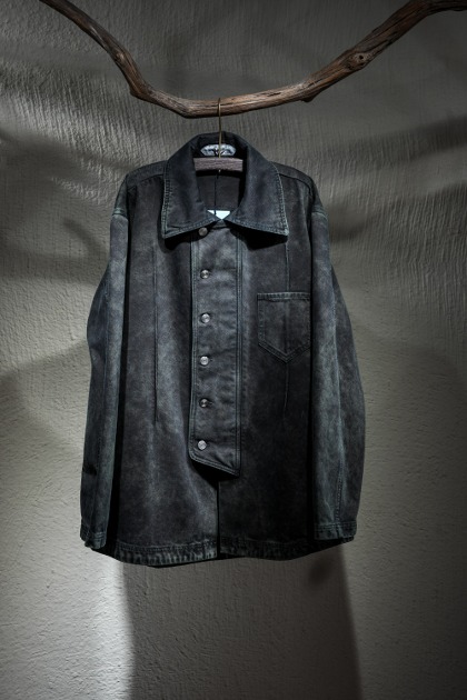 나마체코 Namacheko - Manni Denim Shirt - Menthol Black