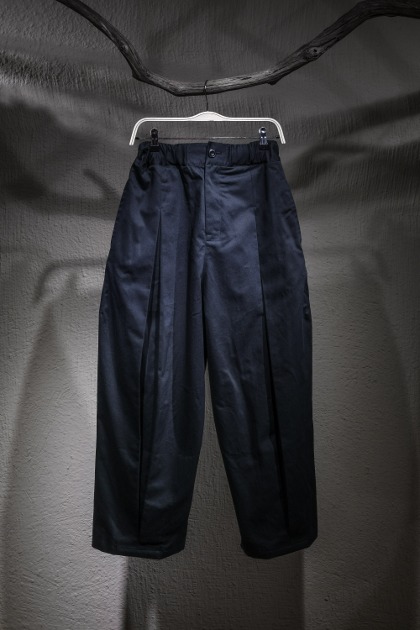 세이지 네이션 Sage Nation - S011 Box Pleat Trousers - Black