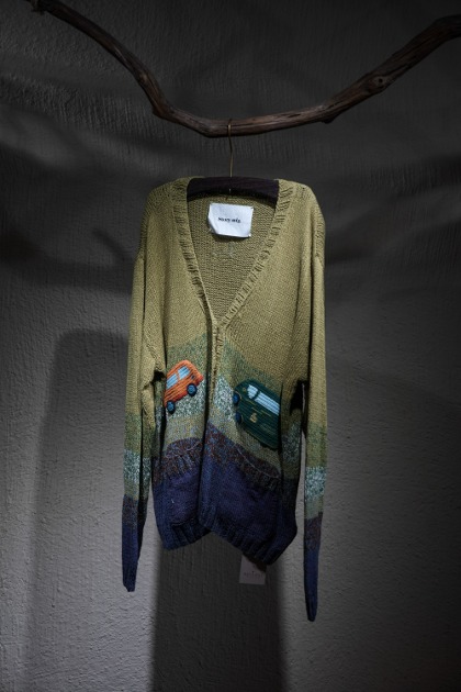 스토리 엠에프지 Story MFG Twinsun Cardigan - SAGE SOLAR FUTURE