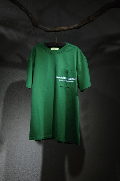 뉴 암스테르담 서프 어소시에이션 New Amsterdam Surf Association - Throw Pocket Tee - Green