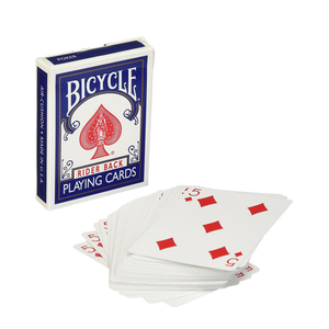 바이시클 원웨이 포싱덱_블루 카드무늬랜덤발송 (Assorted Blue Back Bicycle One Way Forcing Deck (assorted values))