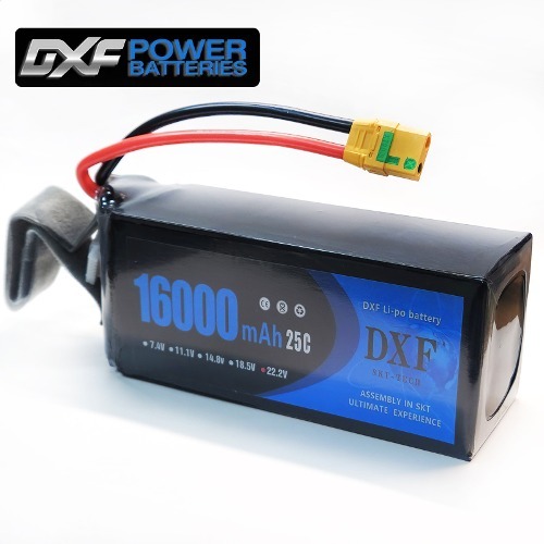 [행사]DXF 배터리 소프트 리튬 22.2v 16000mah 25c(6S) DXF 한국총판 RC9 정품dxf02방재드론용
