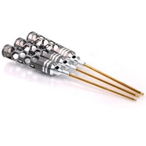 ARROW MAX BALL DRIVER HEX WRENCH SET 2.0 2.5 &amp; 3.0 X 120MM - 3PCS V2 (Spring Steel &amp; Titanium Nitride Coated)