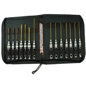 ARROW MAX Honeycomb Toolset (14pcs) with Tools bag (Spring Steel &amp; Titanium Nitride Coated) -