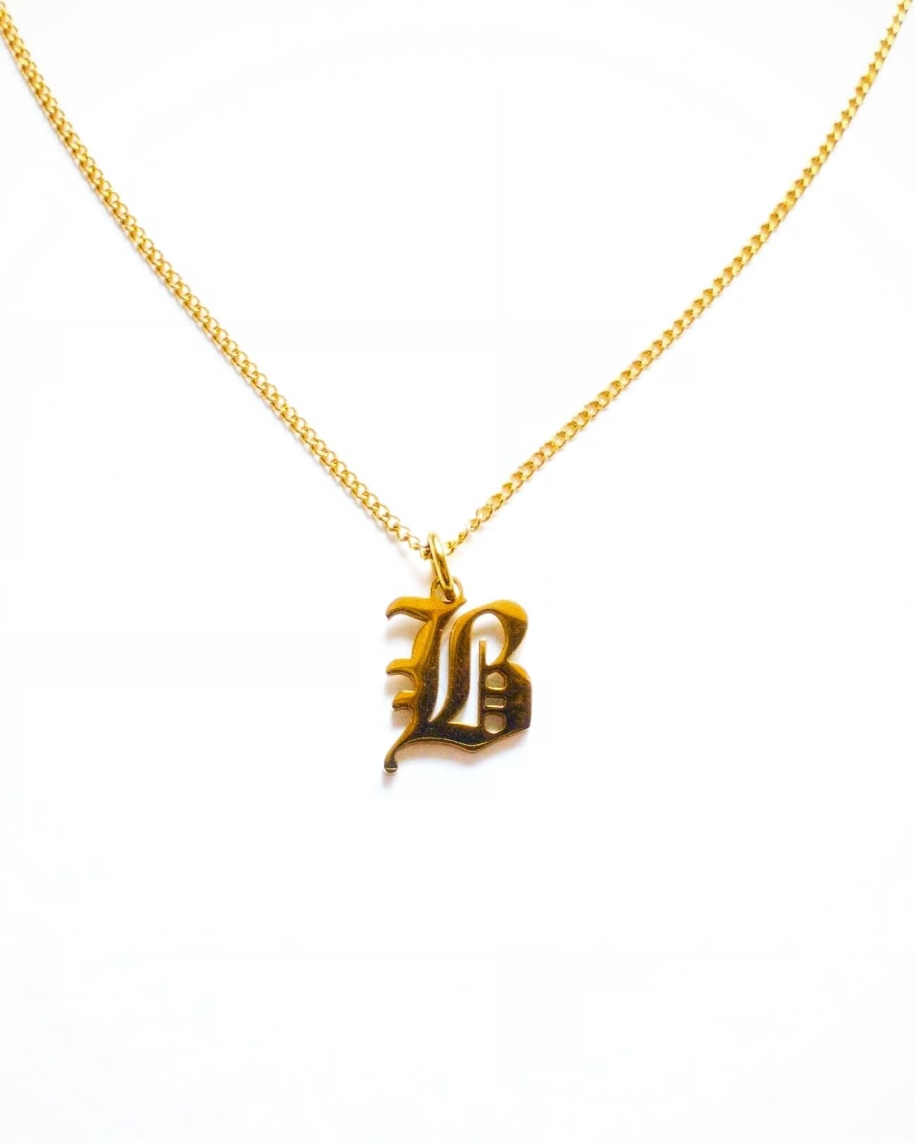 B NECKLACE - GOLD