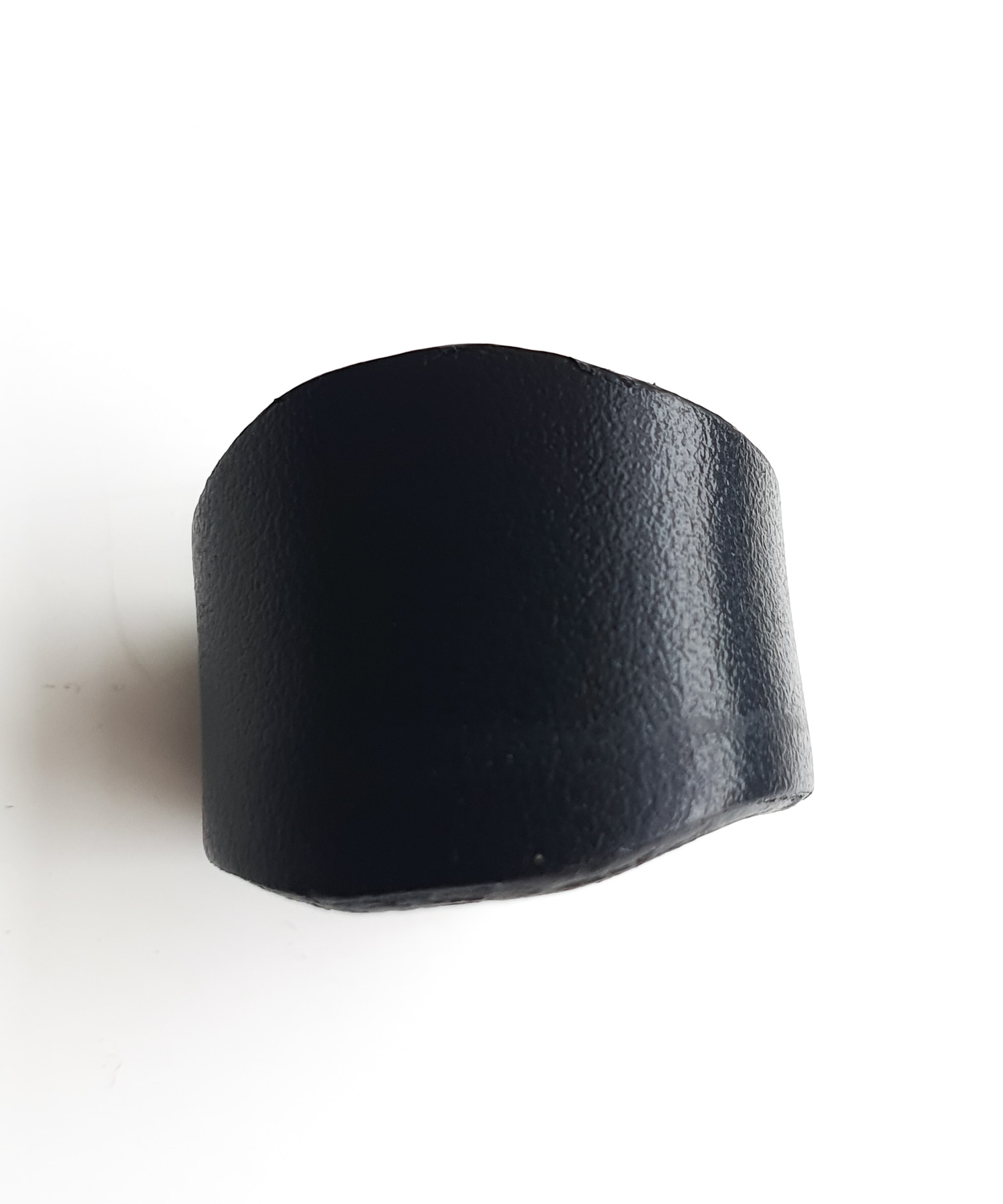 SQUARE LEATHER RING - HANDMADE