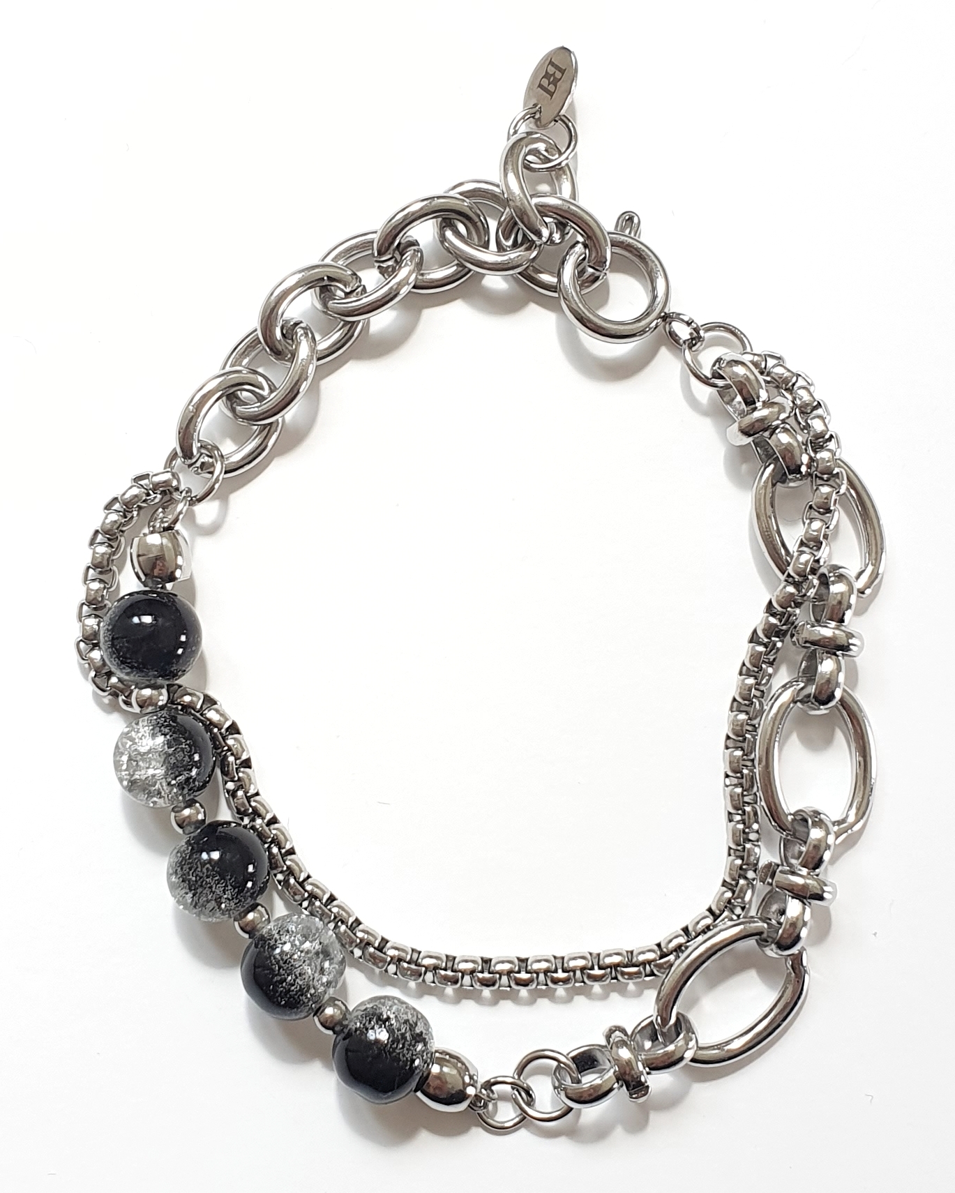 Layered Marble beads bracelet