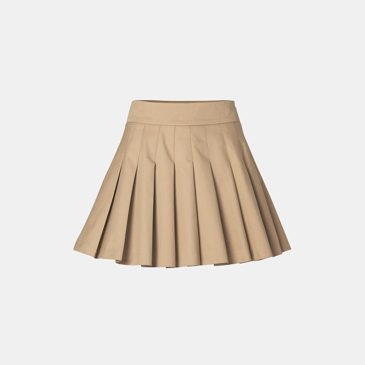 Cotton Mini Pleats Skirt M221CS0290B
