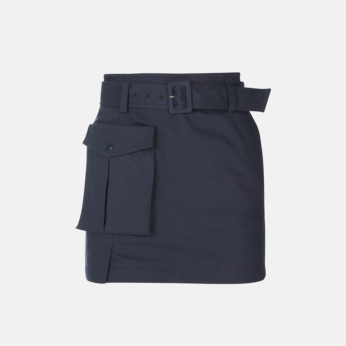 Navy Cargo Pocket Skirt M231CS4203N