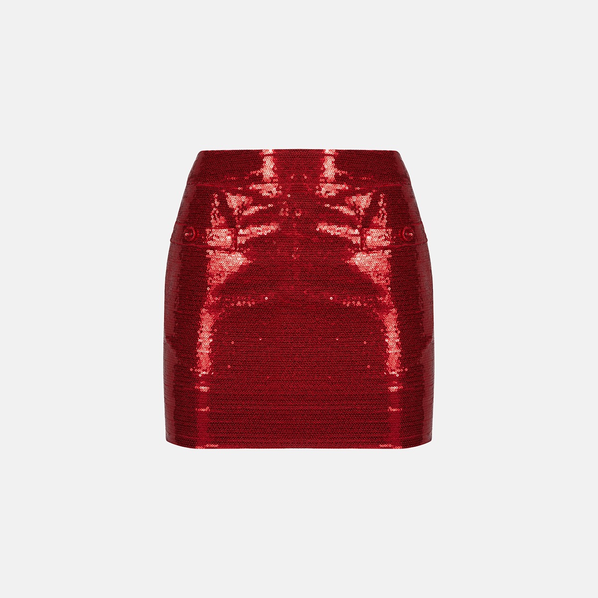 Red Spangle Mini Skirt X241CZ6339R