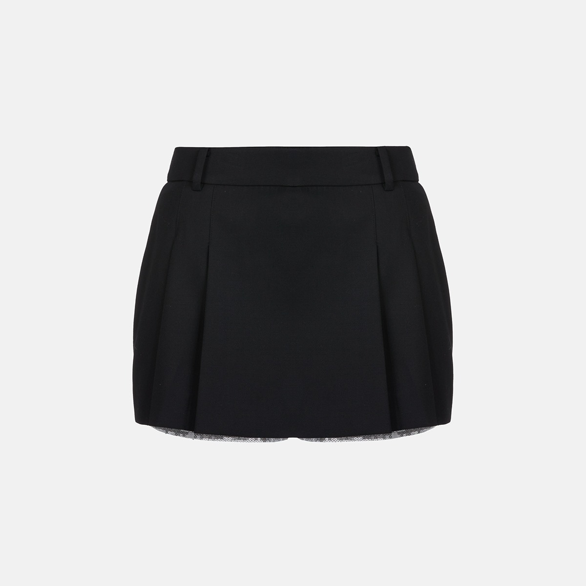 Stone Mesh Skirt Pants X241CZ6304Z